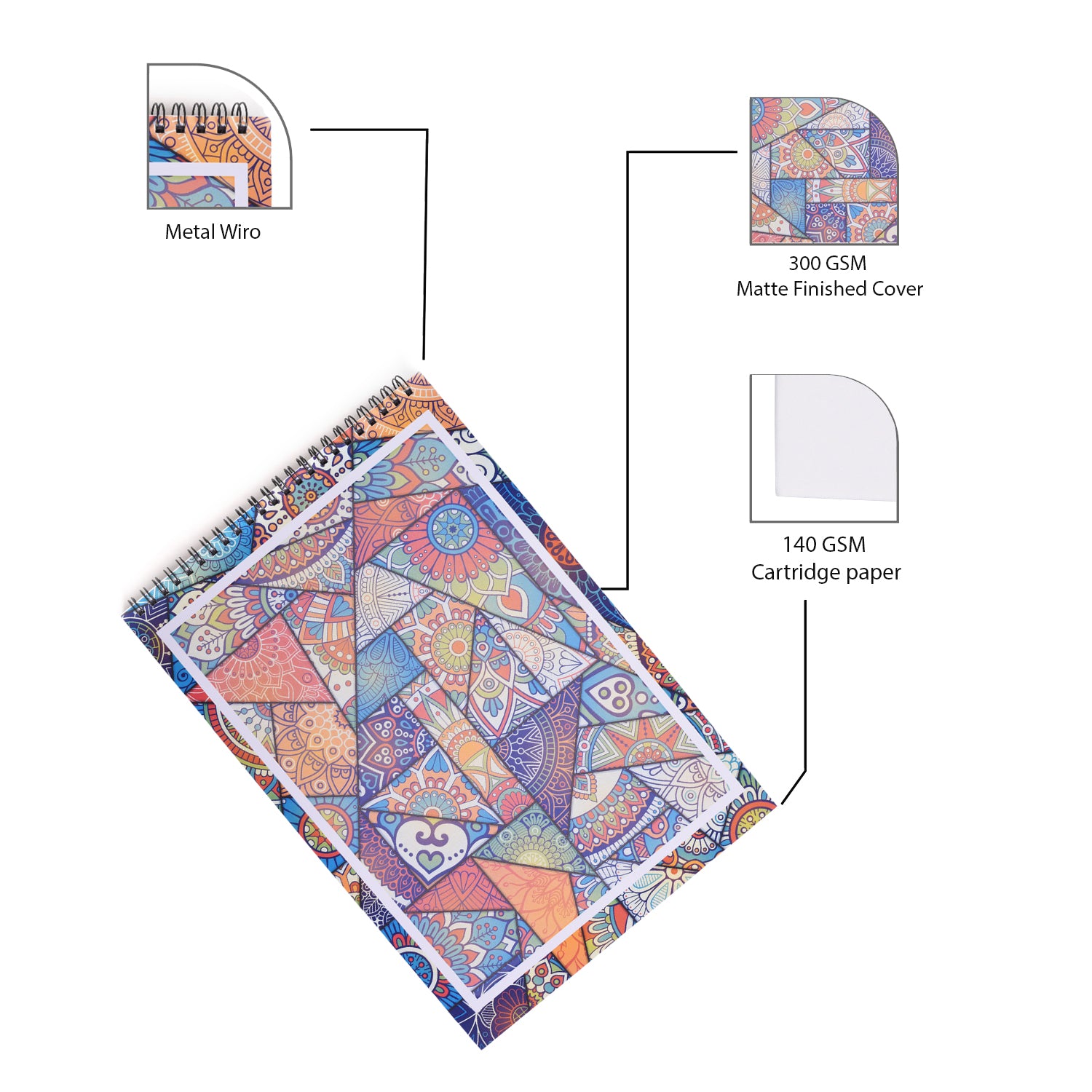Mandala Premium Sketchpad - Sketchpad