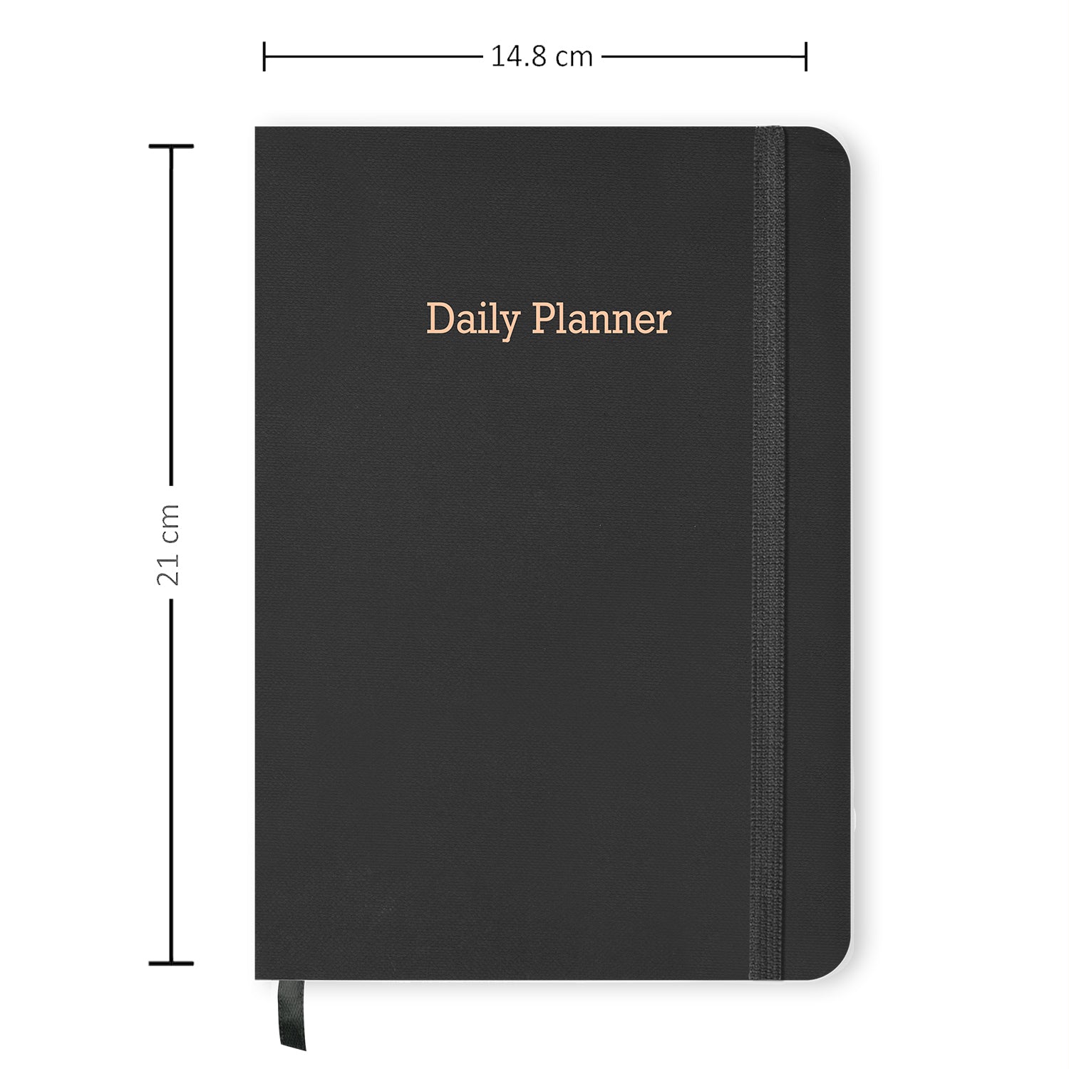 A5 Size Executive Daily Planner | Black