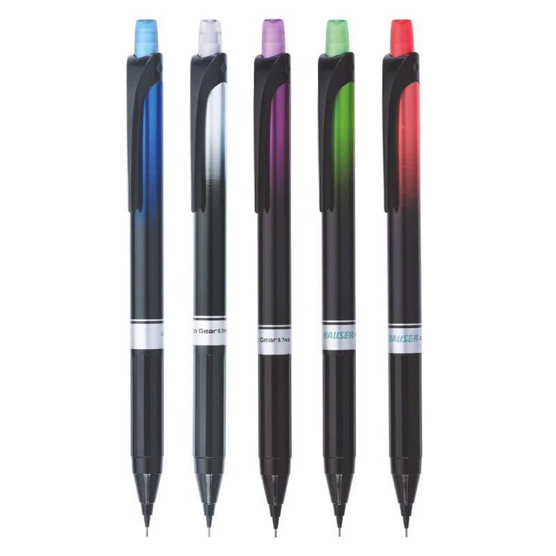 Mechanical Pencil available in 5 colours. Red, Grey,Purple, Green, Blue