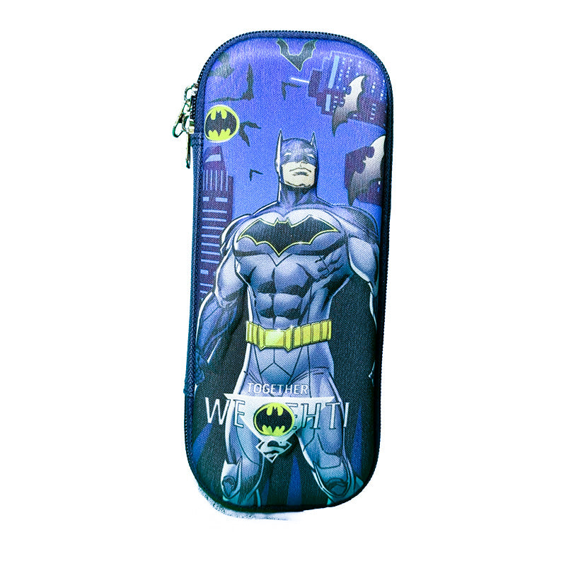 Superhero Pencil Case – Hard Shell Zip Pouch for Kids