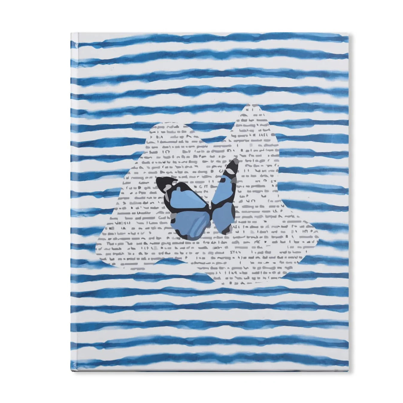 Blue Butterfly Ruled Hardcover Notebook - Notebook