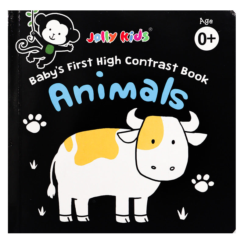 High Contrast Baby Board Book – Animals Age 0 +