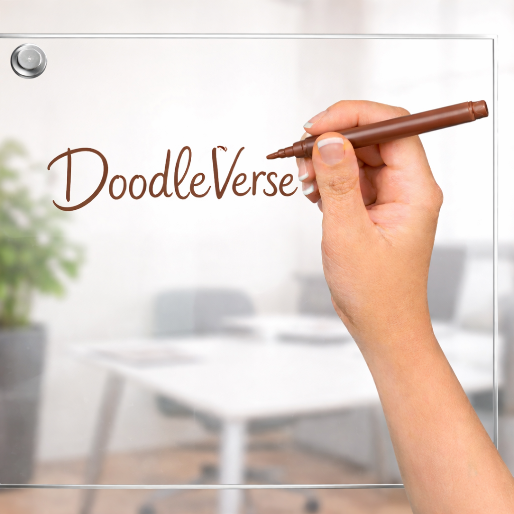 Brown Metallic Glass Marker Pen