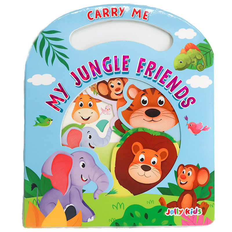Carry Me: My Jungle Friends Animal Board Book with Handle Toddler Book 1 +