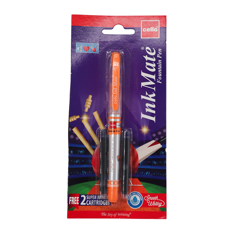 Cello Ink Mate Fountain Pen Orange