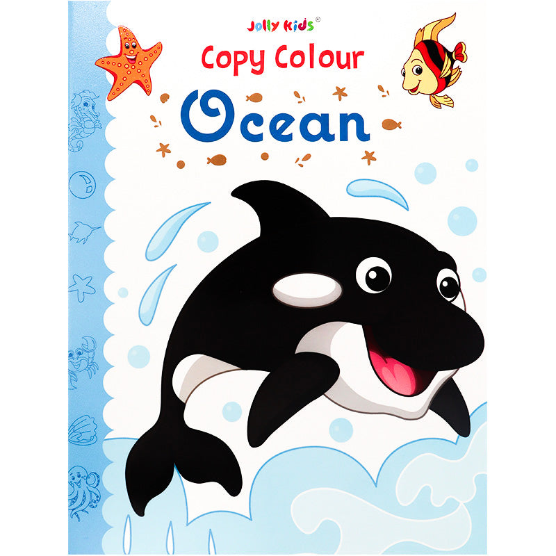 Copy Colour - Ocean - Underwater Colouring Book with Colour References