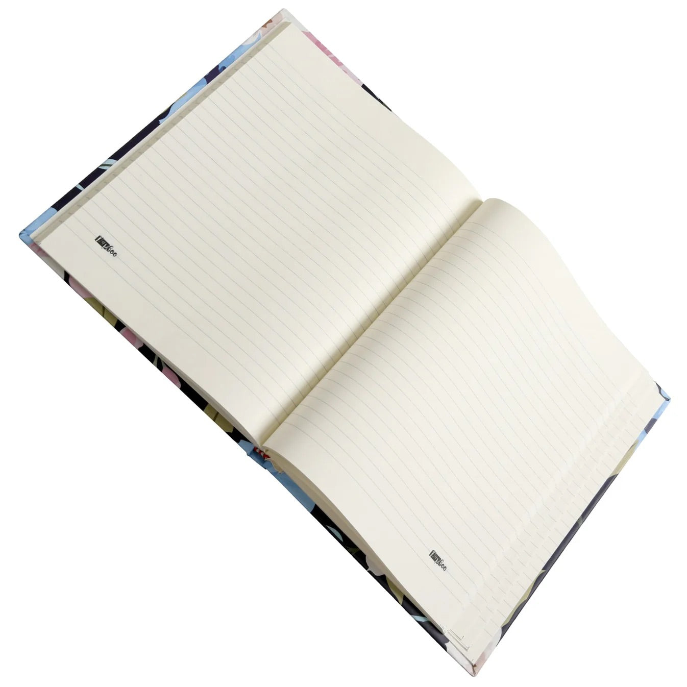 Dark Floral Hardcover Notebook Ruled Pages - Notebook