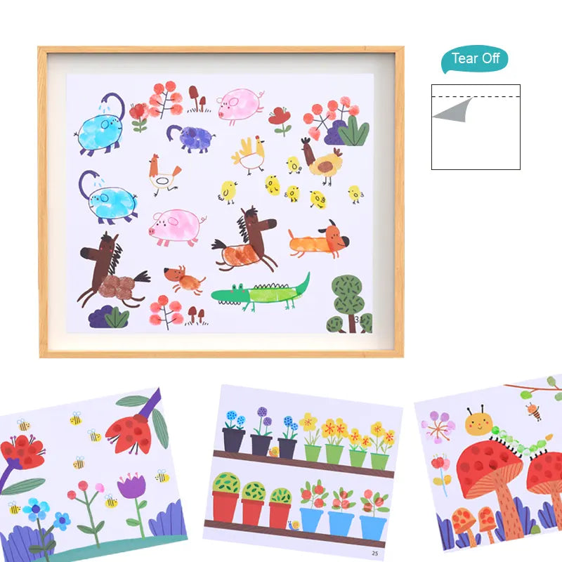 Finger Painting Activity Book