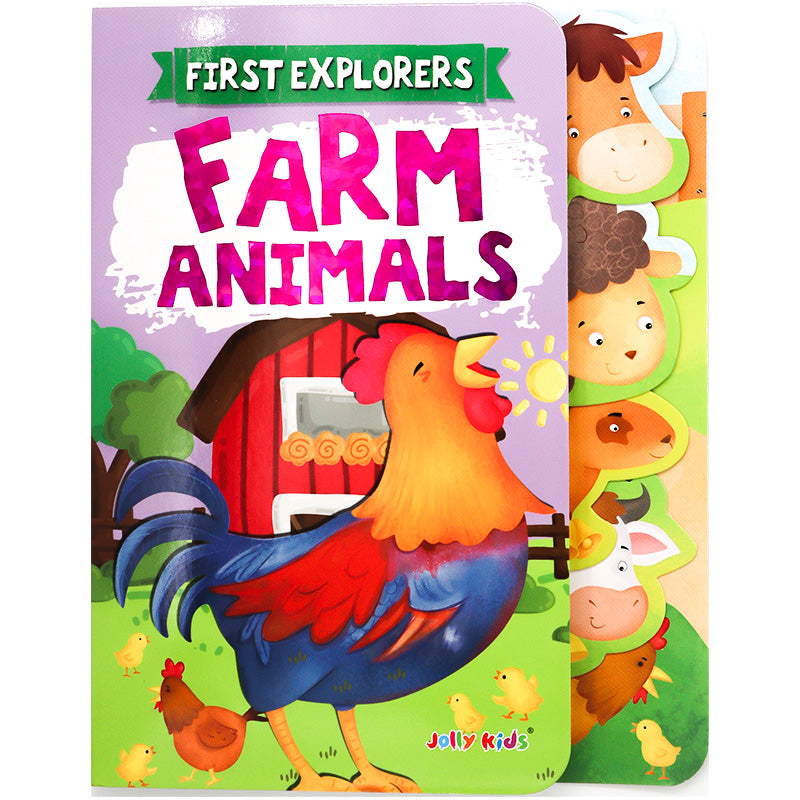 First Explorers: Farm Animals – Interactive Board Book for Kids