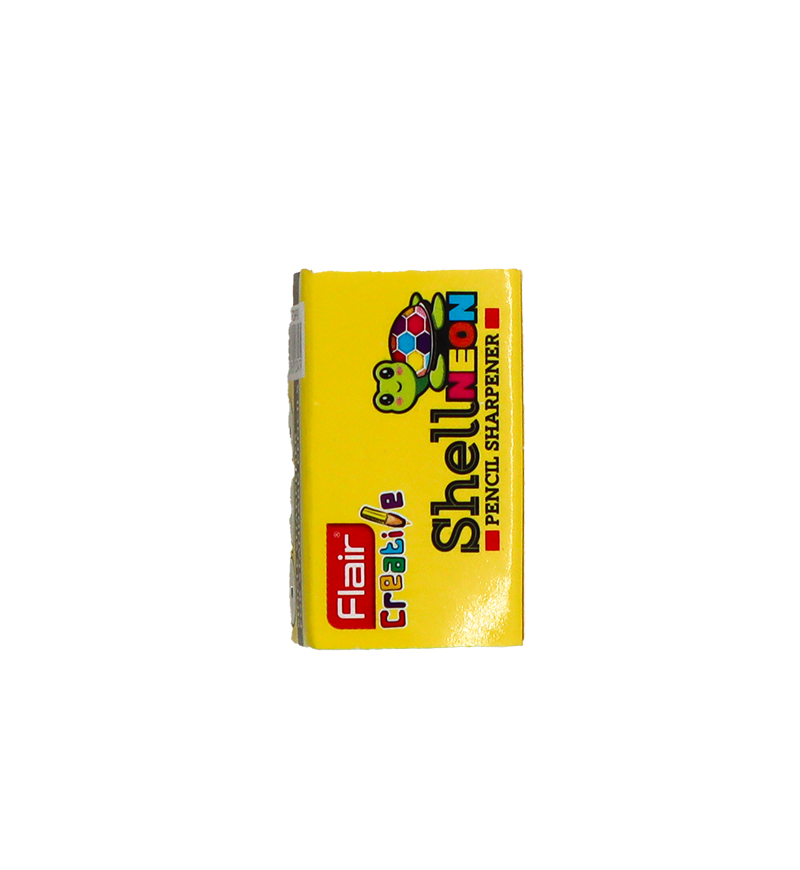 Flair Shell Neon Pencil Sharpener Assorted Colours