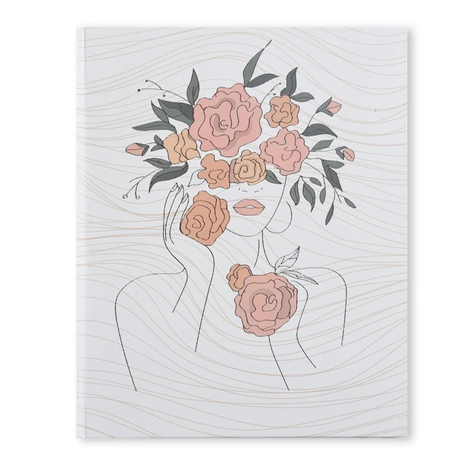 Flower Women Ruled Hardcover Notebook - Notebook