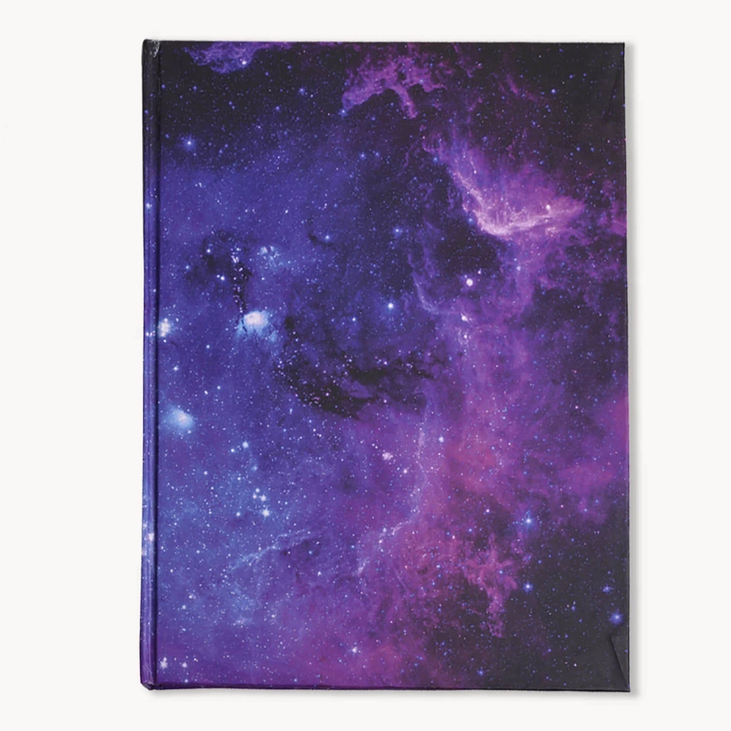 Purple Galaxy Ruled Hardcover Notebook - Notebook