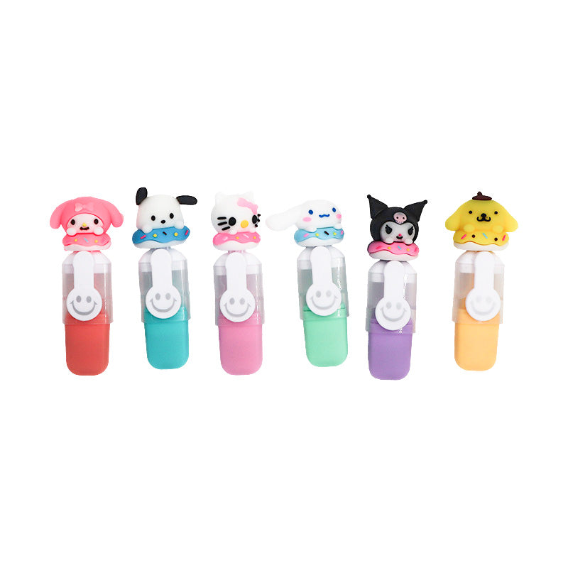 Kawaii Character Highlighter Set (6 Pack)