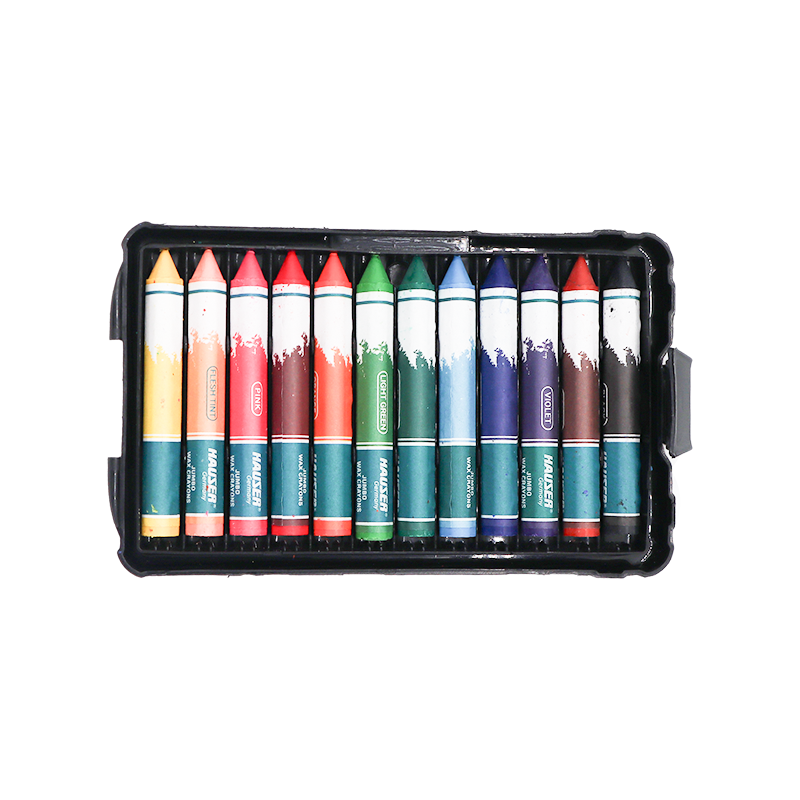 Hauser Artz Jumbo Wax Crayons - 12 Shades