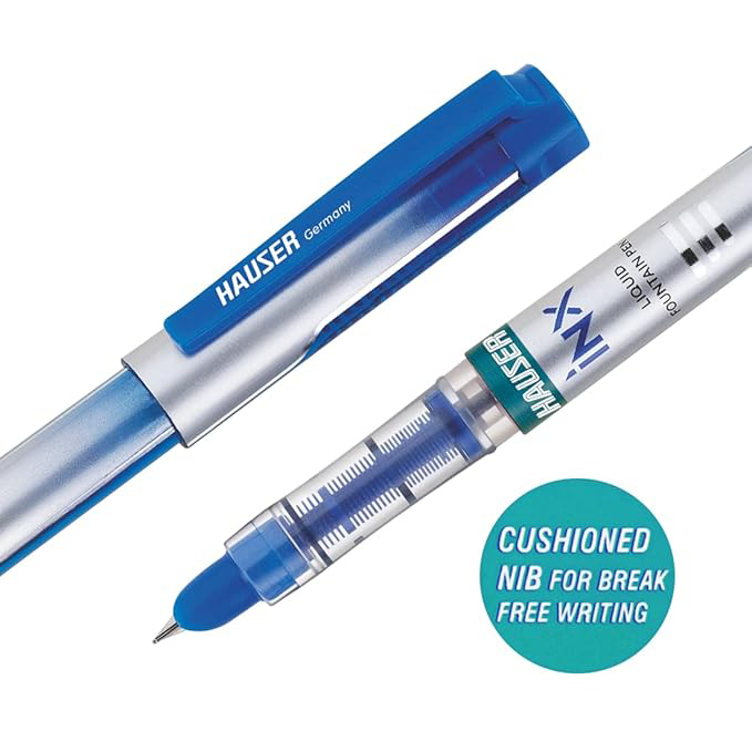 Hauser Inx Liquid Ink Fountain Pen Free 2 Ink Cartridges - Fountain Pen