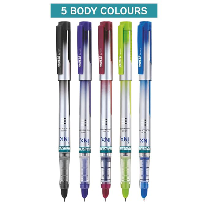 Hauser Inx Liquid Ink Fountain Pen Free 2 Ink Cartridges - Fountain Pen