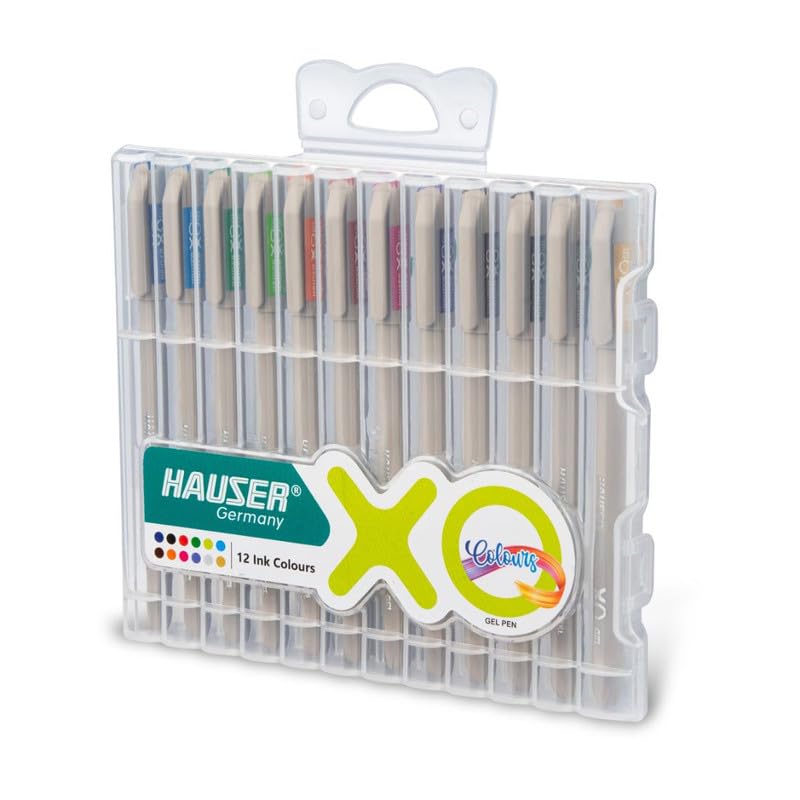 Hauser XO Multi-Colour Gel Pen 12 Shades