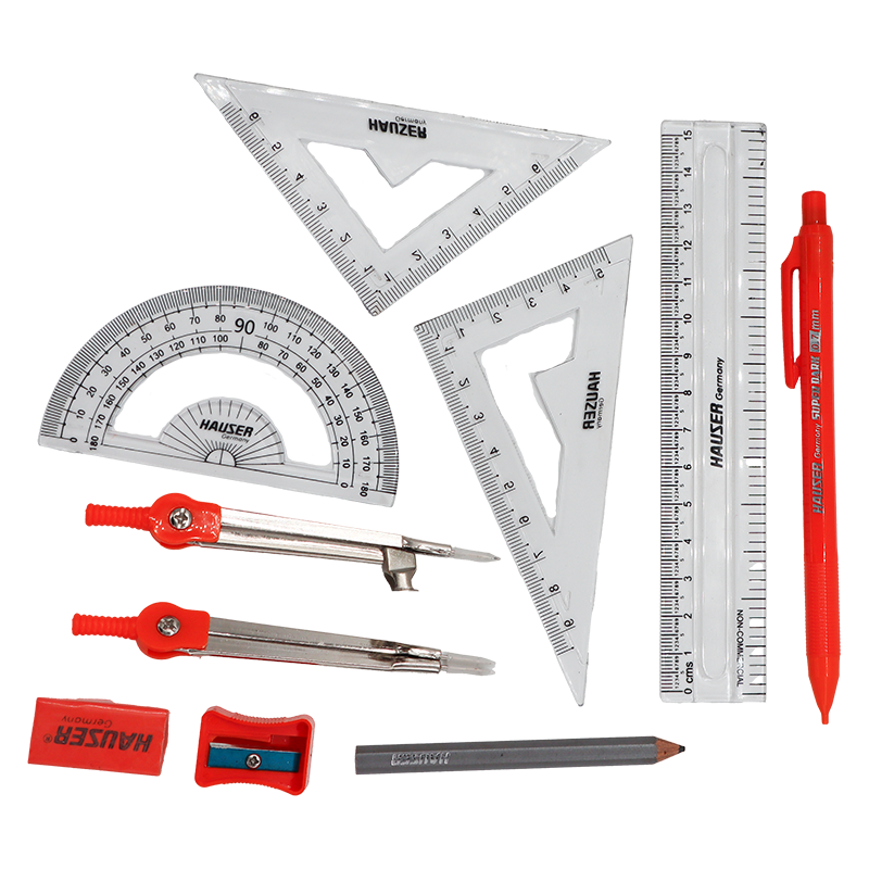 Hauser Tri Matrix Mathematical Drawing Instrument Set