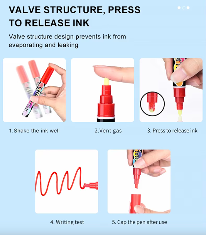 DoodleVerse Liquid Chalk Markers - 12 Vibrant Colours, 6mm Reversible Tip