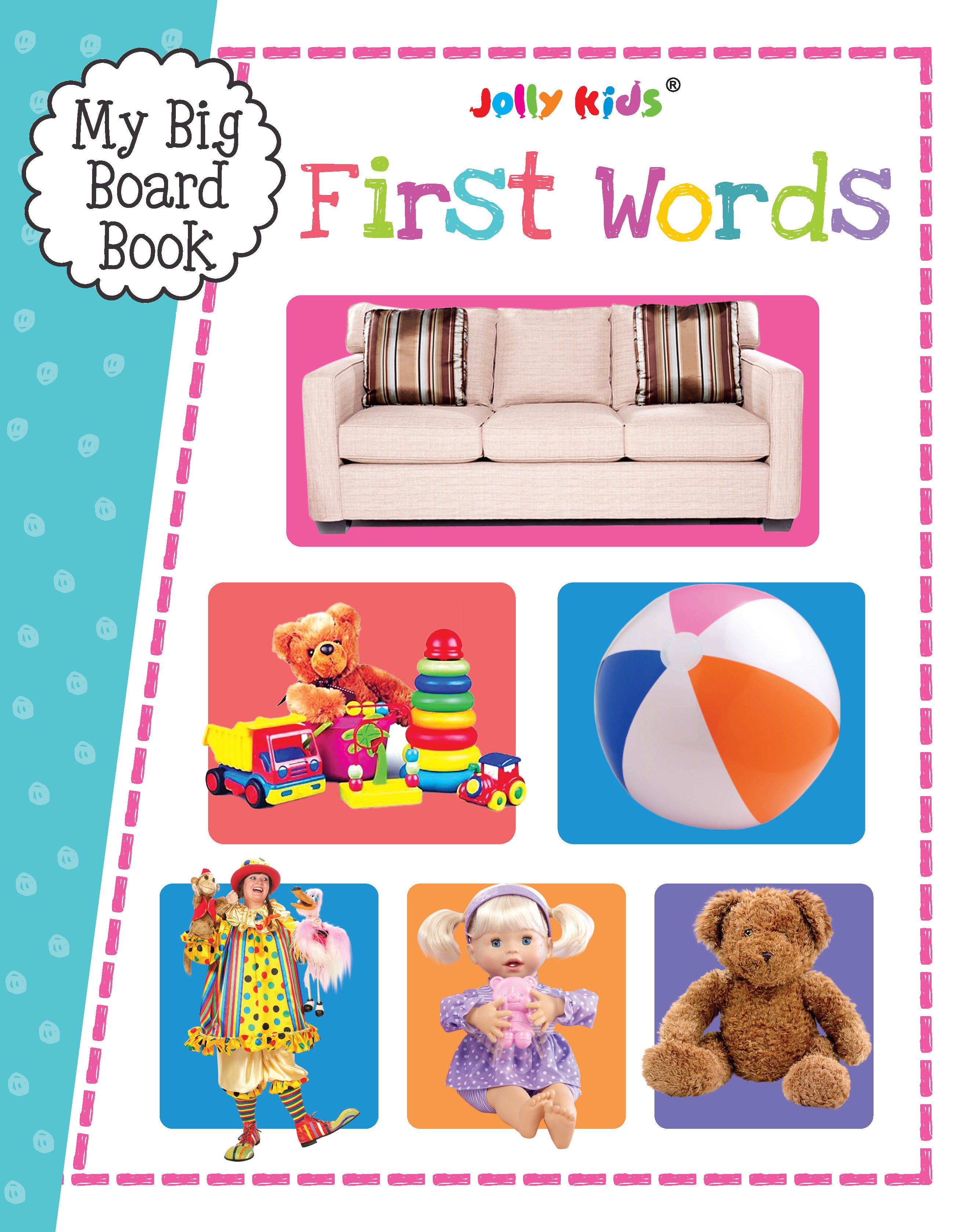 My Big Board Book - First Words - Early Vocabulary Builder for Toddlers - Kids Big Board Book