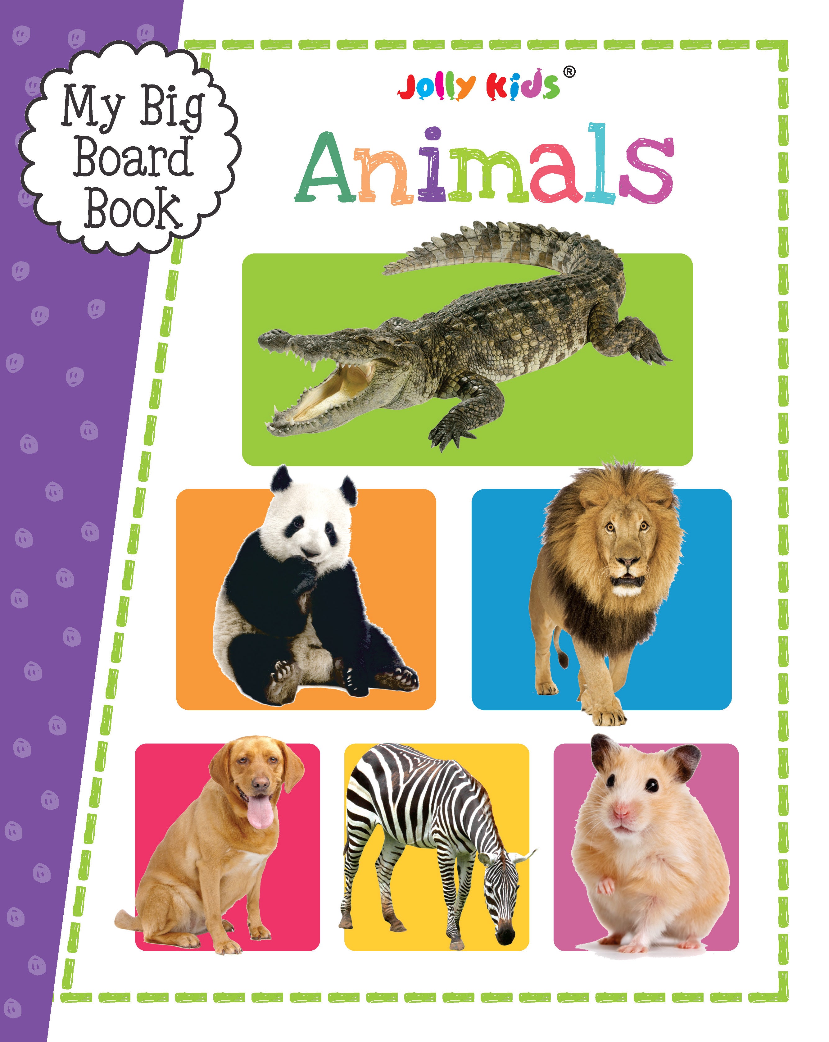 My Big Board Book - Animals - Early Learning Animal Picture Book - Kids Big Board Book