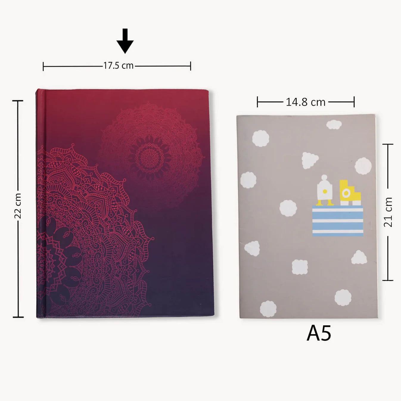 Mandala Ruled Hardcover Notebook - Notebook