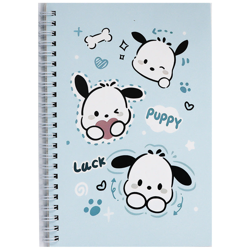 Kawaii Puppy Themed Spiral A5 Notebook