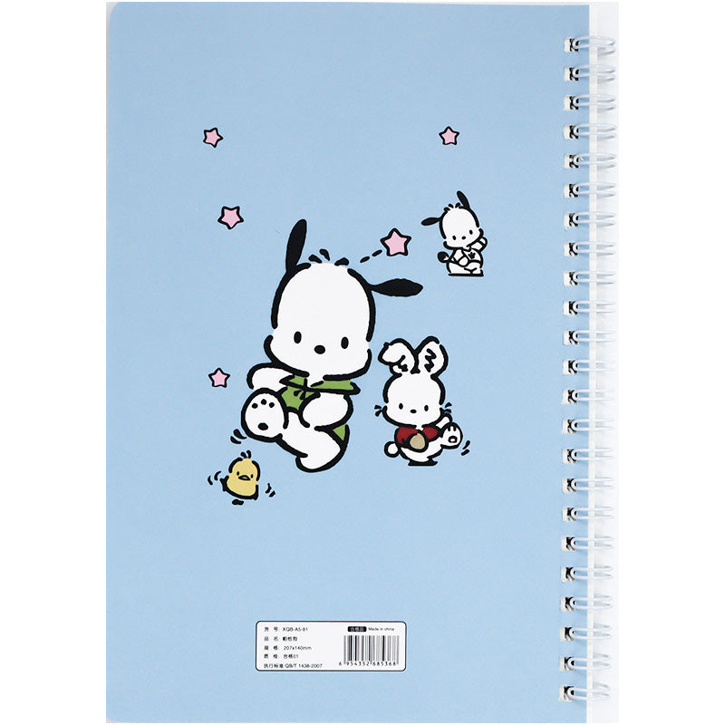 Kawaii Puppy Themed Spiral A5 Notebook