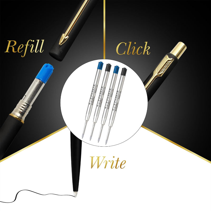 Refillable with & parker QuinkFlow Ball Point Refill