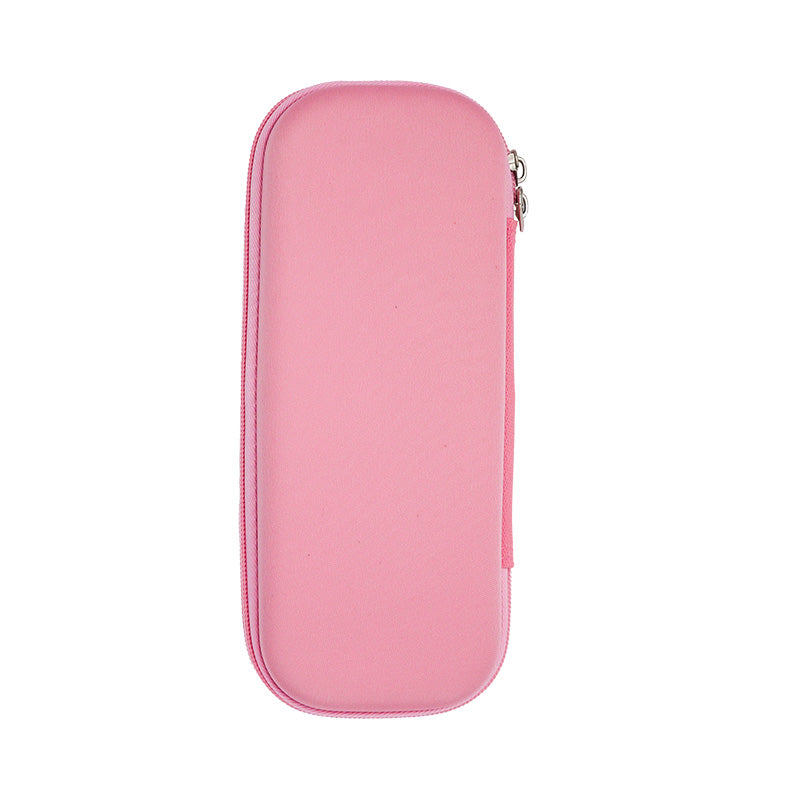 Princess-Inspired Zipper Pencil Case – Pink Hard Shell Stationery Organiser