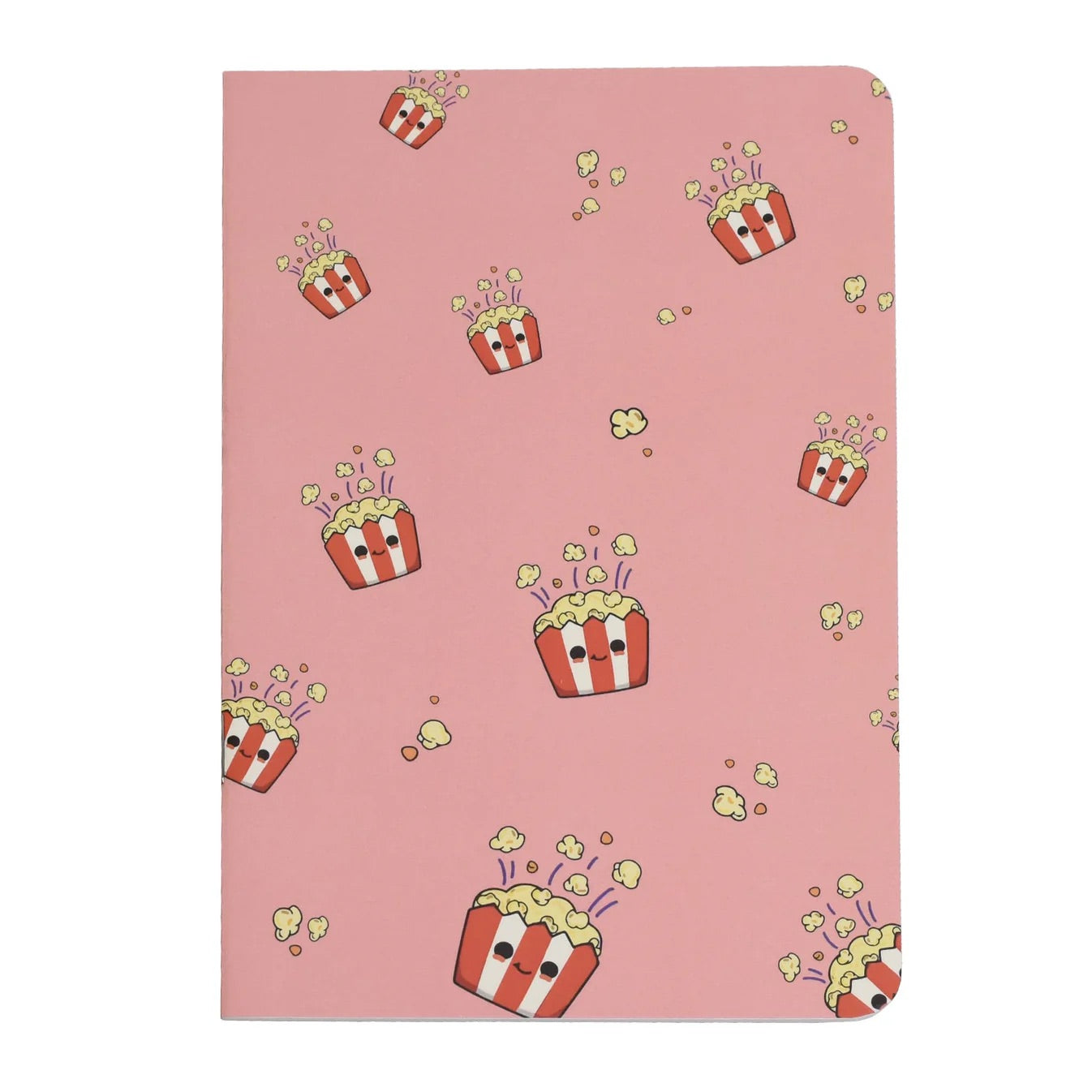 A5 Cute Snacks Notebooks - Set of 4 Unruled Notebooks for Foodies - Notebook
