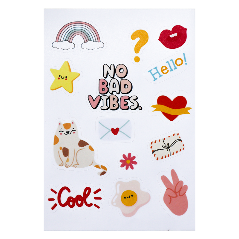 No Bad vibes vinyl sticker