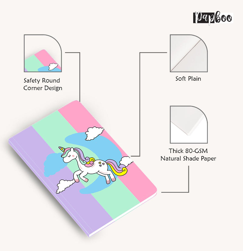 Cute Unicorn A5 Notebook