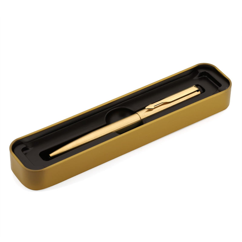 Parker Vector Gold Pen in hand for smooth, comfortable writing