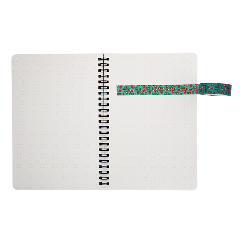 Crown and Heart Green Washi Tape