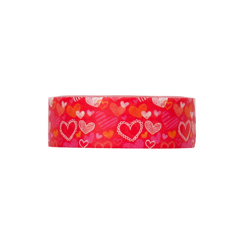 Hand-Drawn Heart Design Washi tape to express love