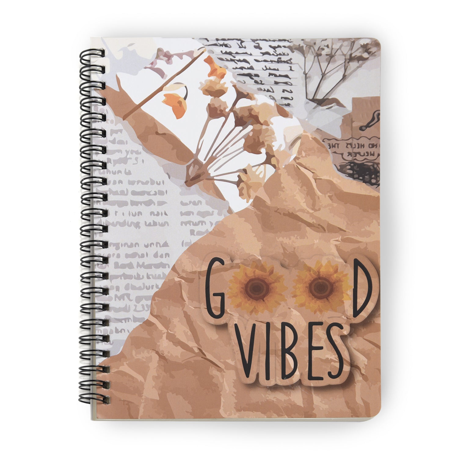 Good Vibes Dotted A5 Wiro Journal - Journals
