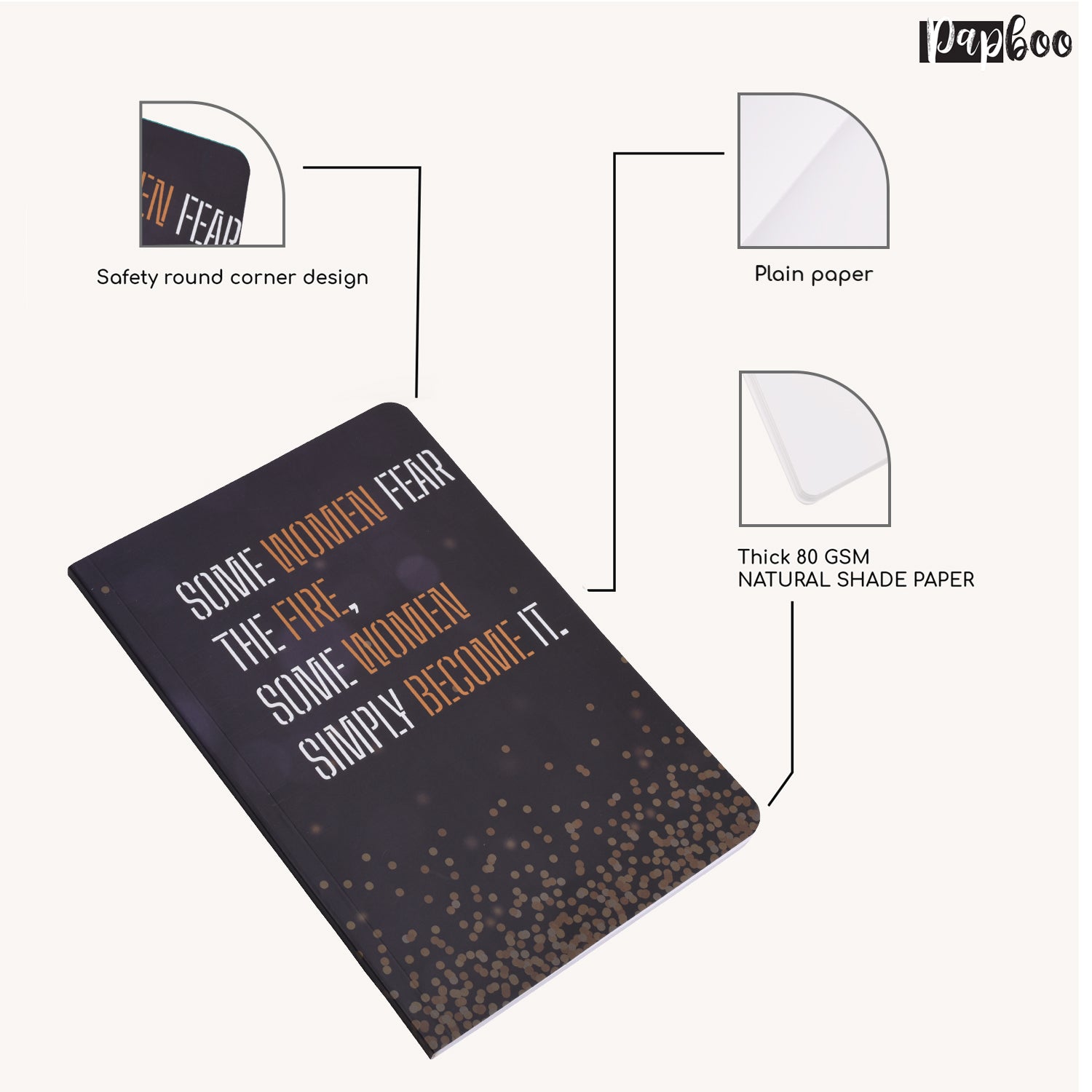 Women Fire Self-Confidence Notebook