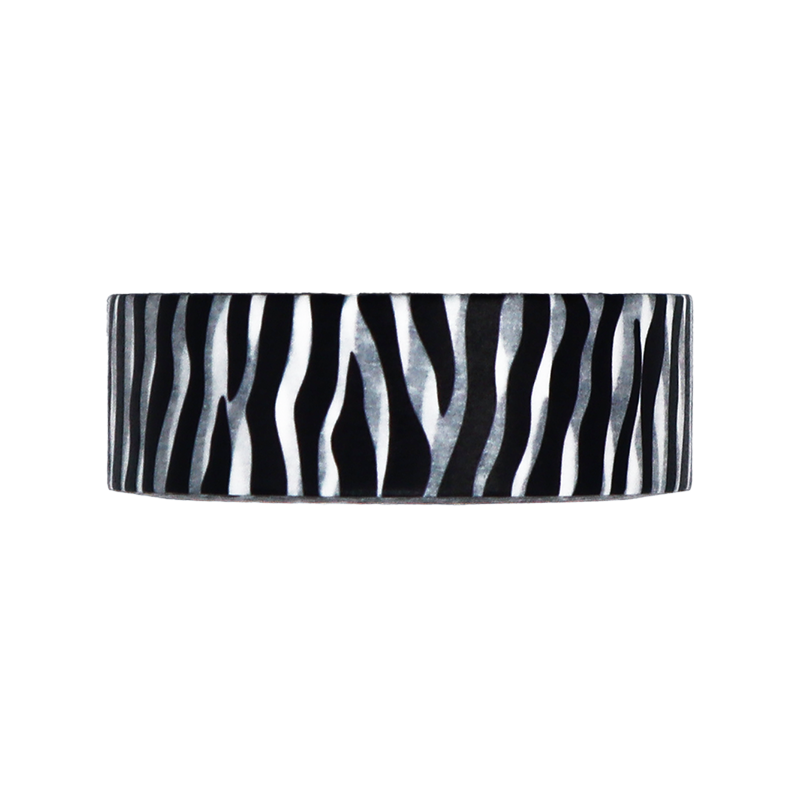 Unleash your wild side with this fierce Animal Print Stripe Washi Tape.