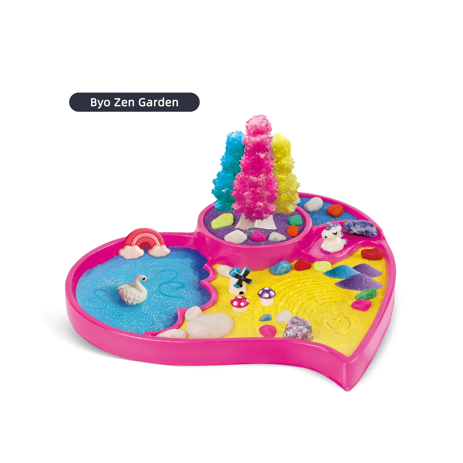 Glitter Zen Garden Kit for Kids – DIY Slime Oasis & Magic Tree Ages 8 +