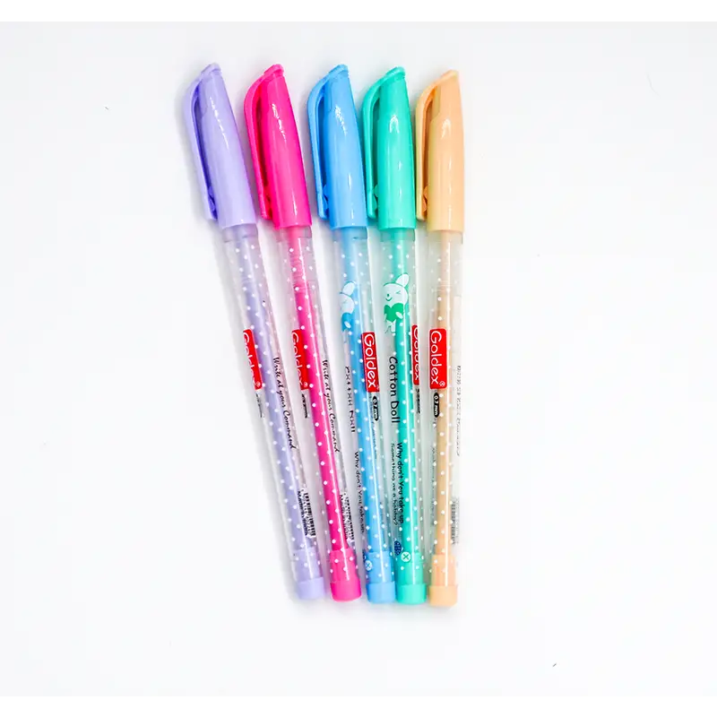 Goldex Cotton Doll Ball Pen Colour Blue 0.7mm - ball pen