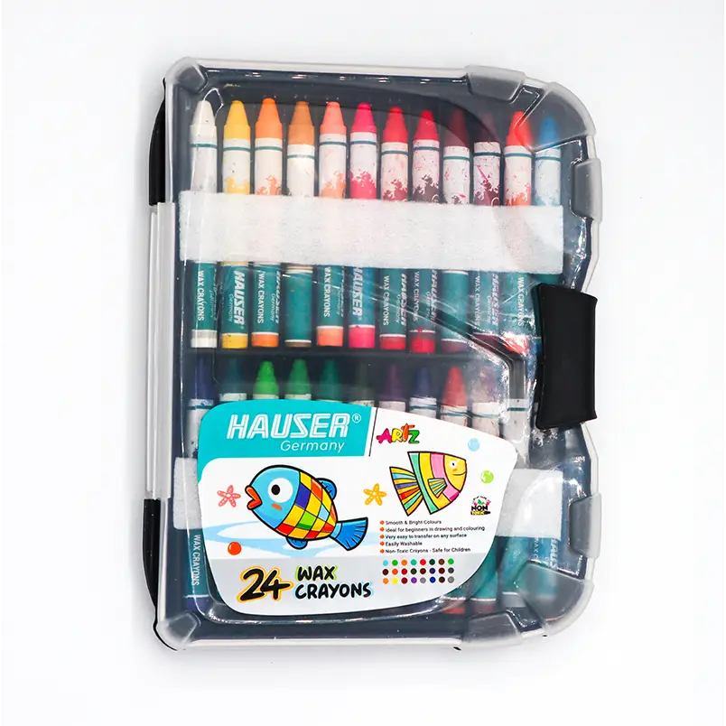 Hauser Artz Wax Crayons - 24 Shades - Wax Crayons