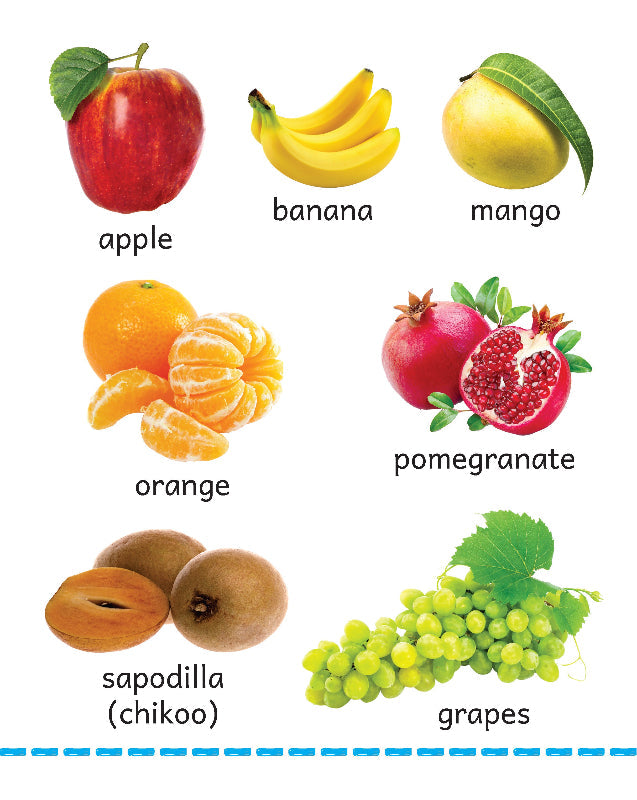 My Big Board Book - Fruits and Nuts - Colourful Picture Book for Toddlers - Kids Big Board Book