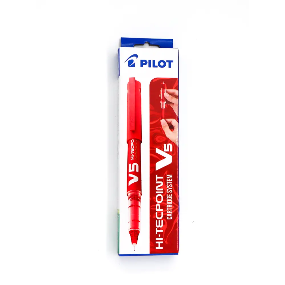 Pilot 1104 V5 Hi-Techpoint Pen Red - ball pen