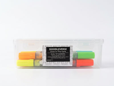 Doodleverse Glow In The Dark Dual Tip Markers