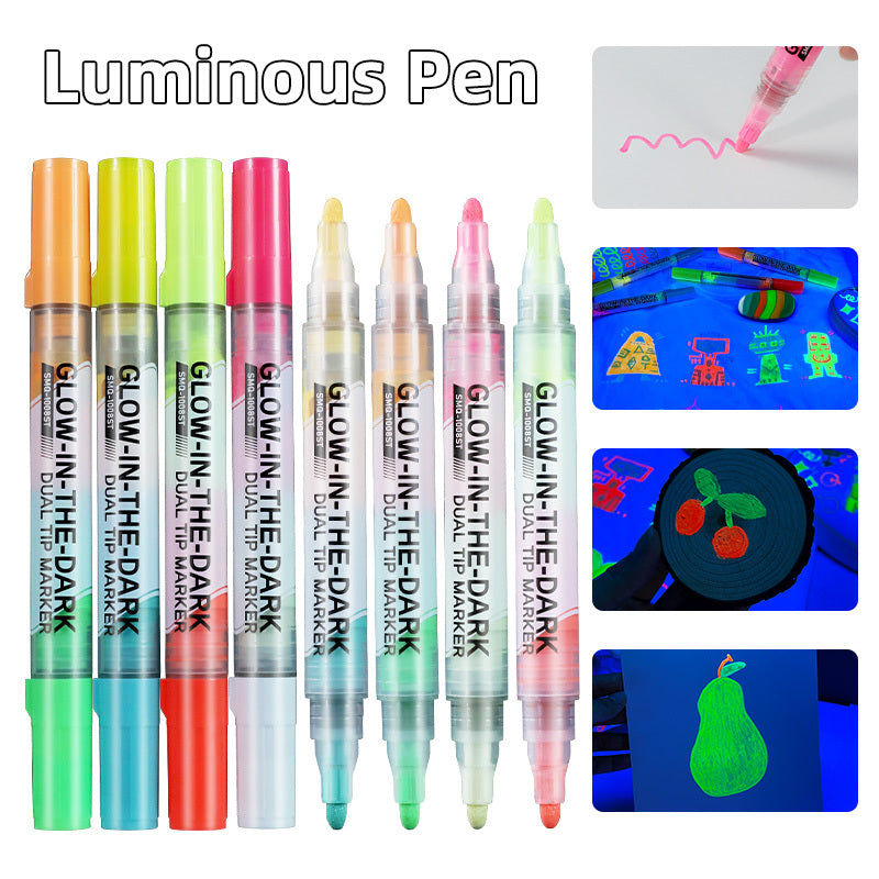 Doodleverse Glow In The Dark Dual Tip Markers