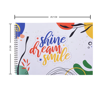 Shine Dream Smile Premium Sketchpad - A4 - 50 Pages - Sketchpad