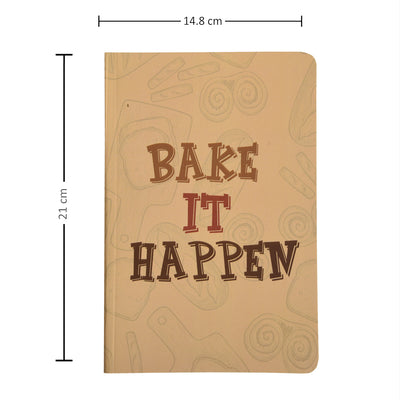 Bake It Happen A5 Notebook - A5 Notebook