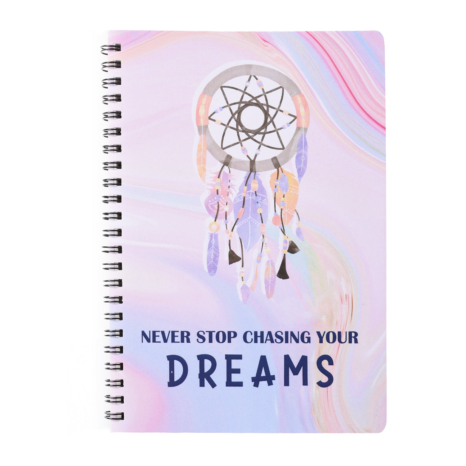 Never Stop Chasing Your Dreams Dotted A5 Wiro Journal - Journals