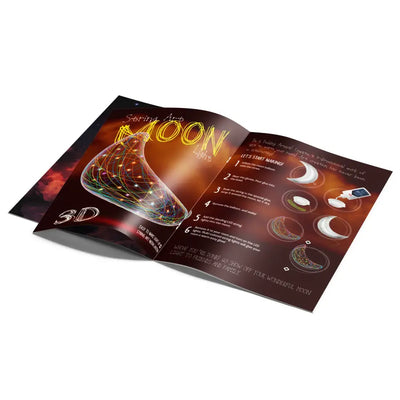 3D String Art Light Kit MOON - DIY Set for Kids